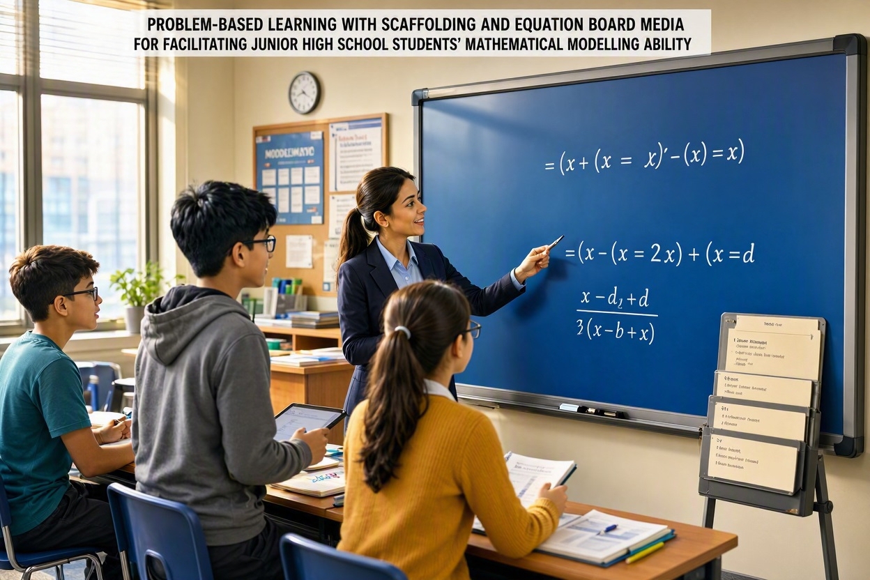 PROBLEM-BASED LEARNING WITH SCAFFOLDING AND EQUATION BOARD MEDIA  FOR FACILITATING JUNIOR HIGH SCHOOL STUDENTS’ MATHEMATICAL MODELLING ABILITY