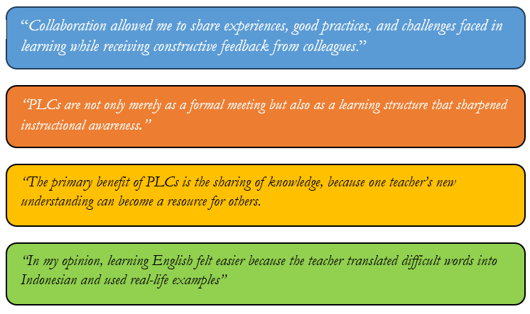 Participants Voices upon PLCs