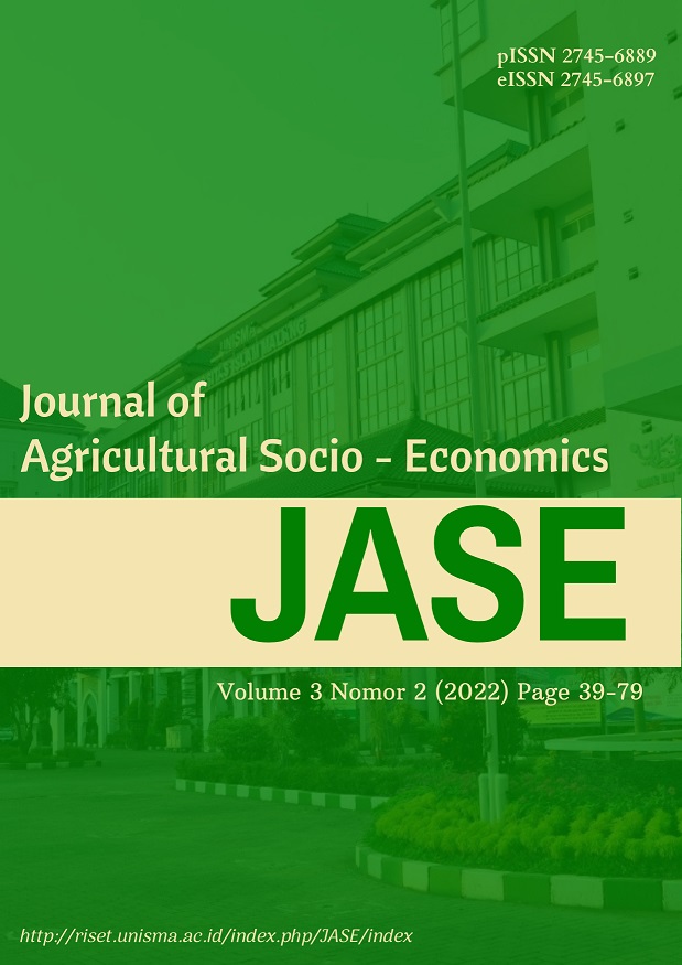 					View Vol. 3 No. 2 (2022): Journal of Agricultural Socio-Economics (JASE)
				