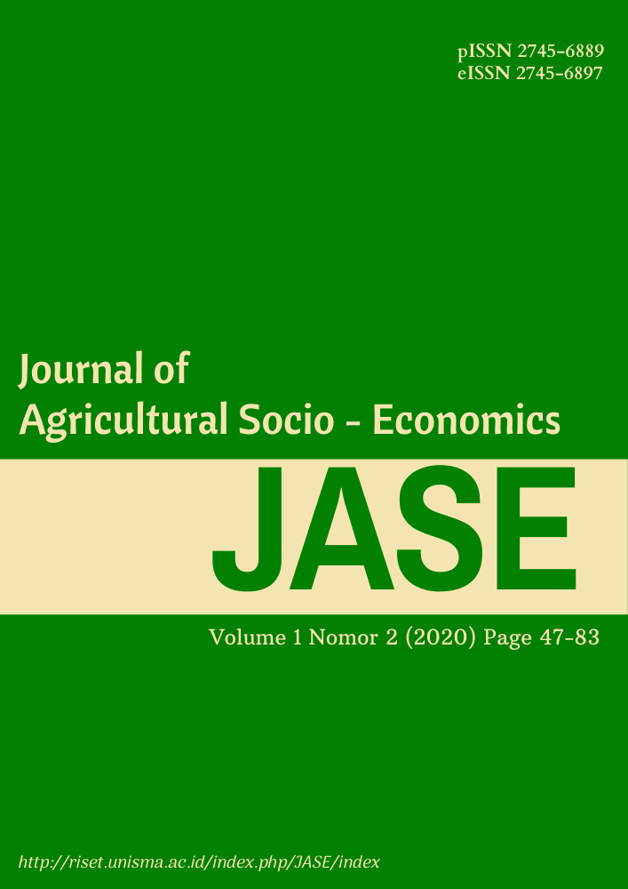 					View Vol. 1 No. 2 (2020): Journal of Agricultural Socio-Economics (JASE)
				